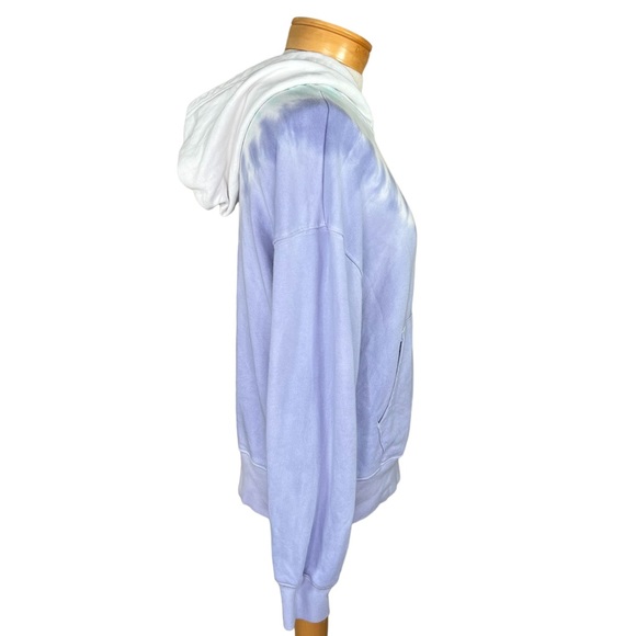 Wildfox Lavender, Mint & White Tie-Dye Boxy Fit Hoodie Oversized Small - Picture 4 of 12